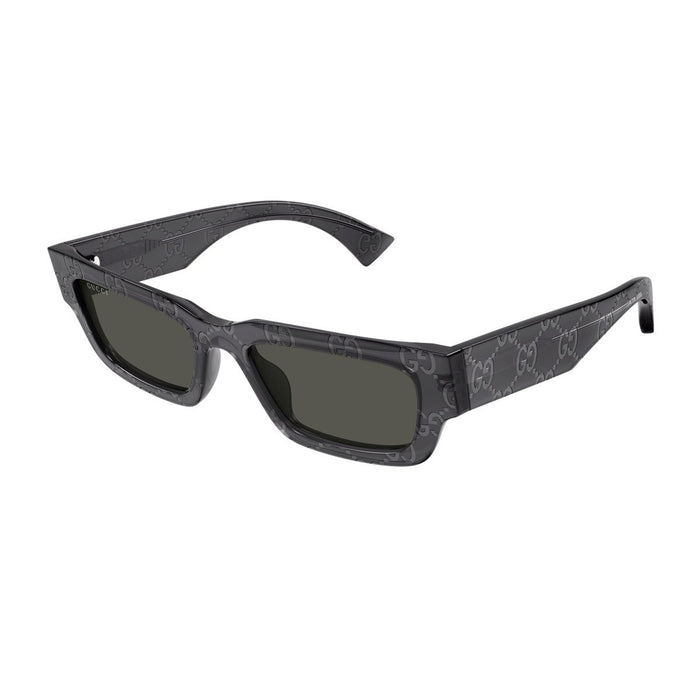 Gucci Gg1838s Linea Name Of Brand Printed Grey Acetato Riciclato Sunglasses
