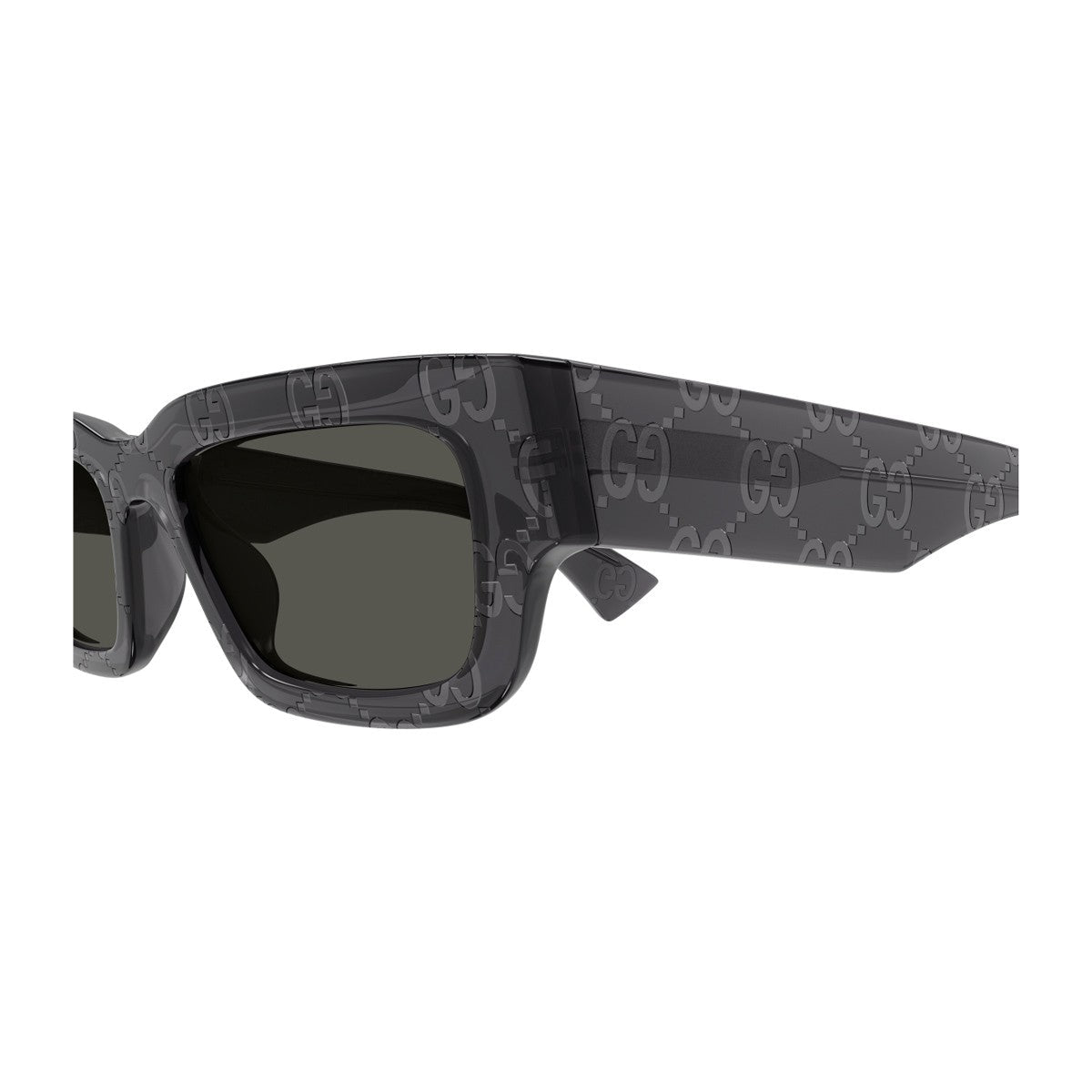 Gucci Gg1838s Linea Name Of Brand Printed Grey Acetato Riciclato Sunglasses