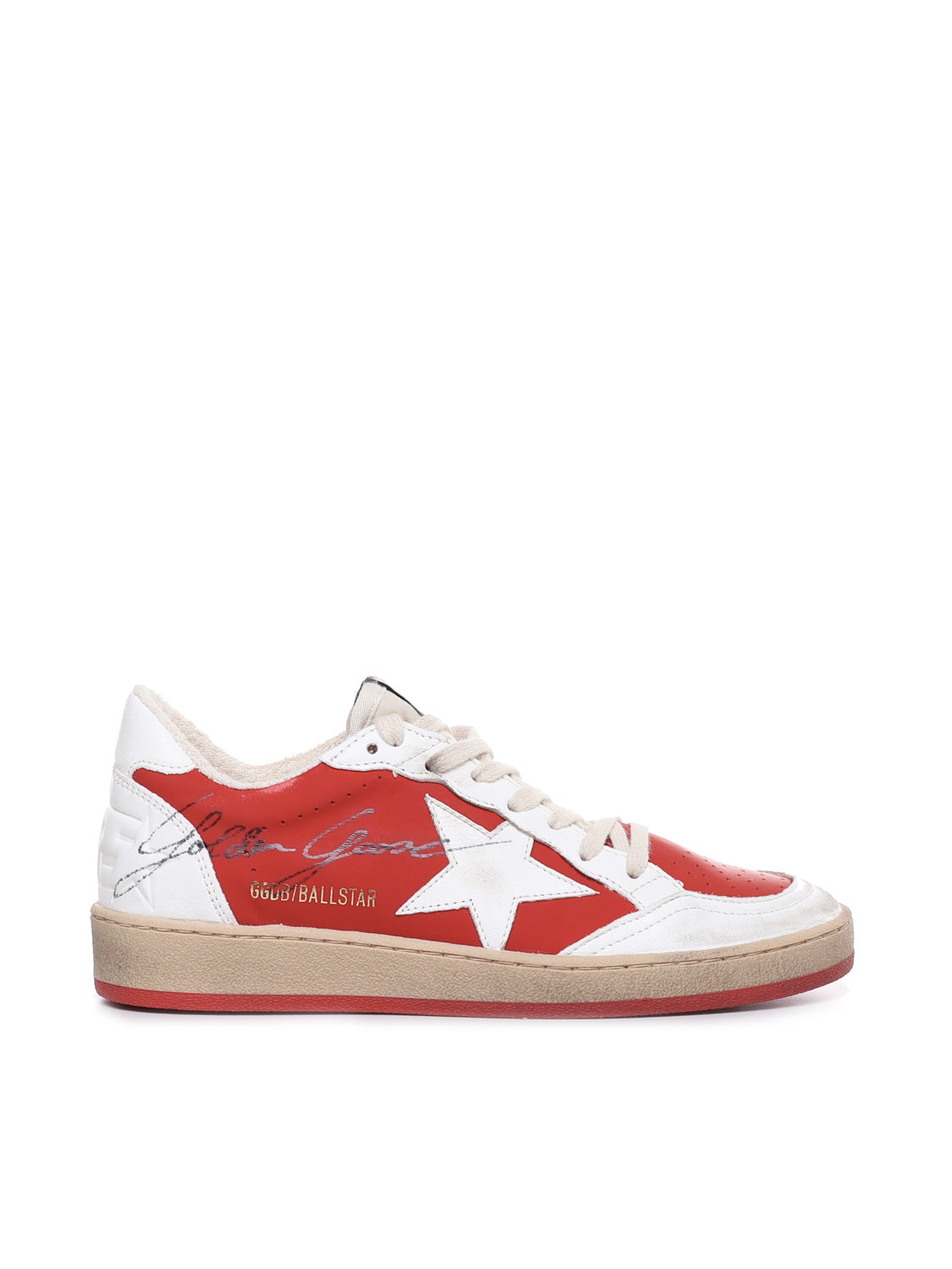 Golden Goose Sneakers Red/cream Calfskin