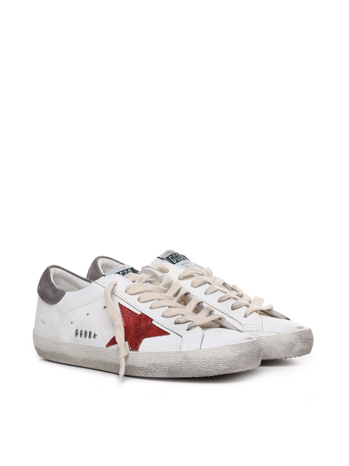 Golden Goose Sneakers White/red/dark Grey Calfskin
