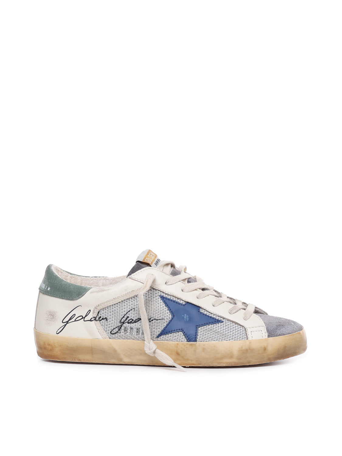 Golden Goose Sneakers Silver/beige/grey/blue Calfskin