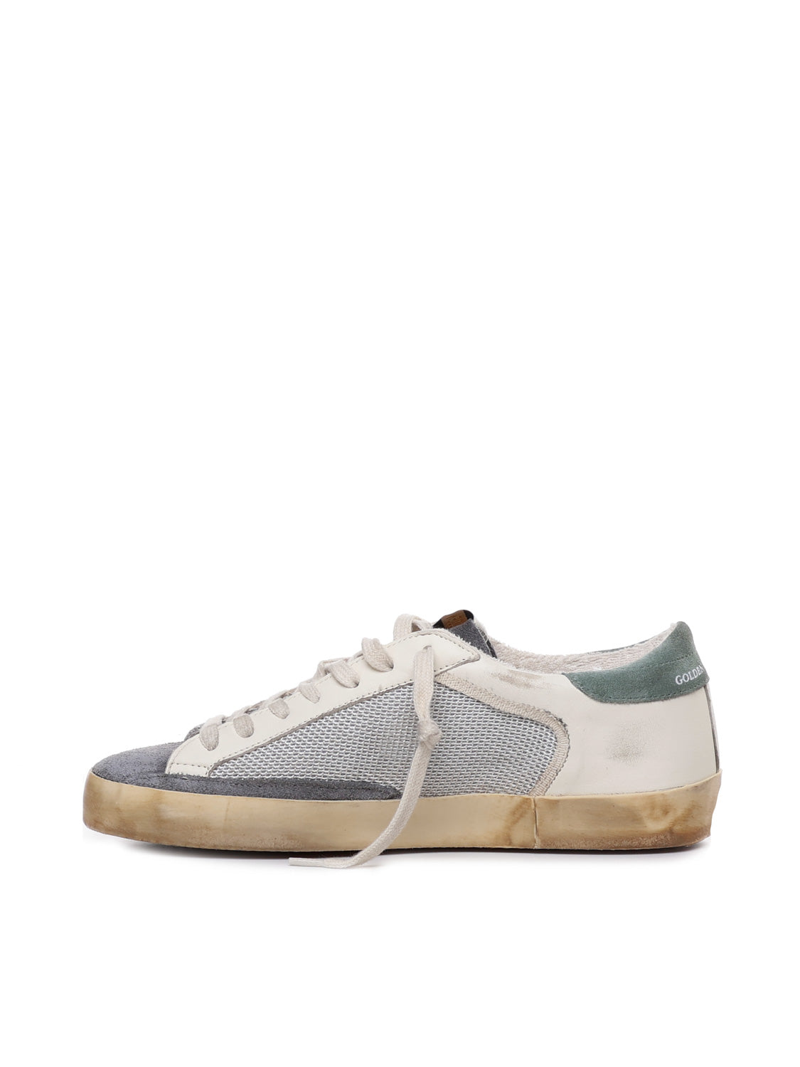 Golden Goose Sneakers Silver/beige/grey/blue Calfskin