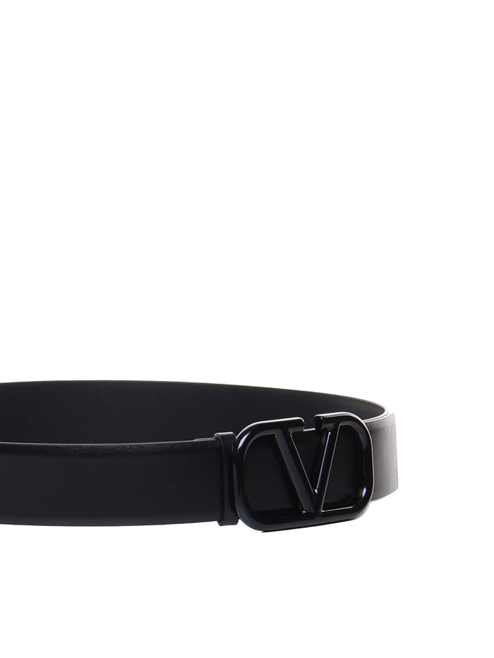 Valentino Garavani Belts Black Calfskin