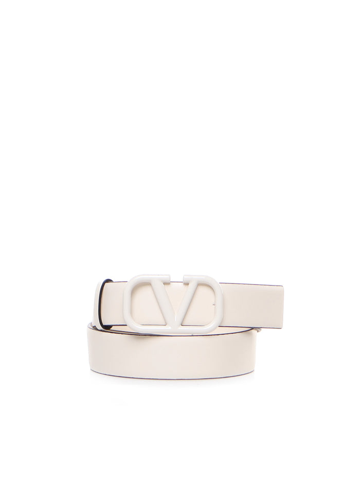 Valentino Garavani Belts White Calfskin