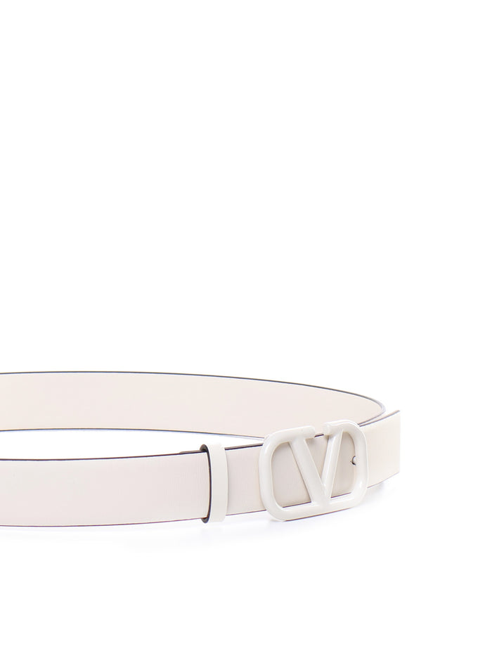 Valentino Garavani Belts White Calfskin