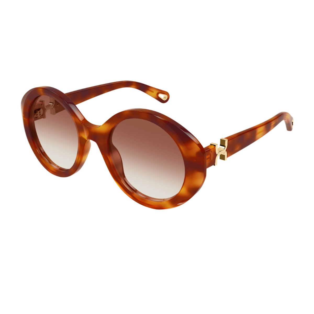 Chloé Ch0332s Marcie-Linea Havana Acetato Riciclato Sunglasses
