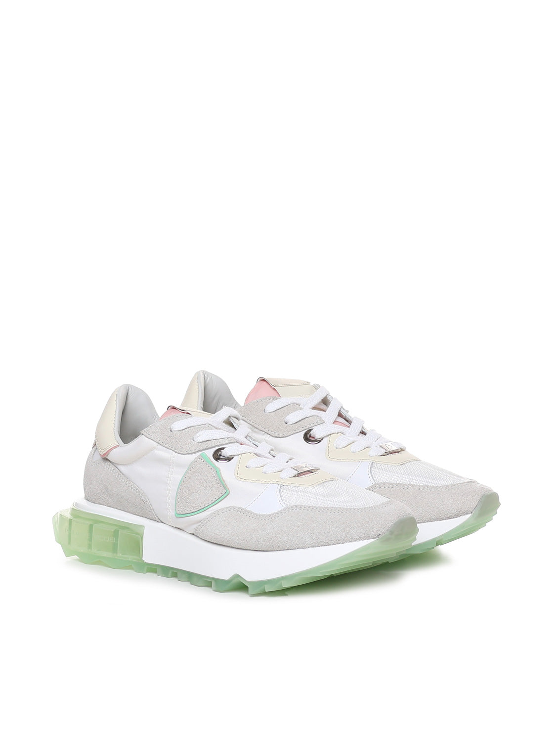 Philippe Model Sneakers Mondial Pop_blanc Rose Calfskin