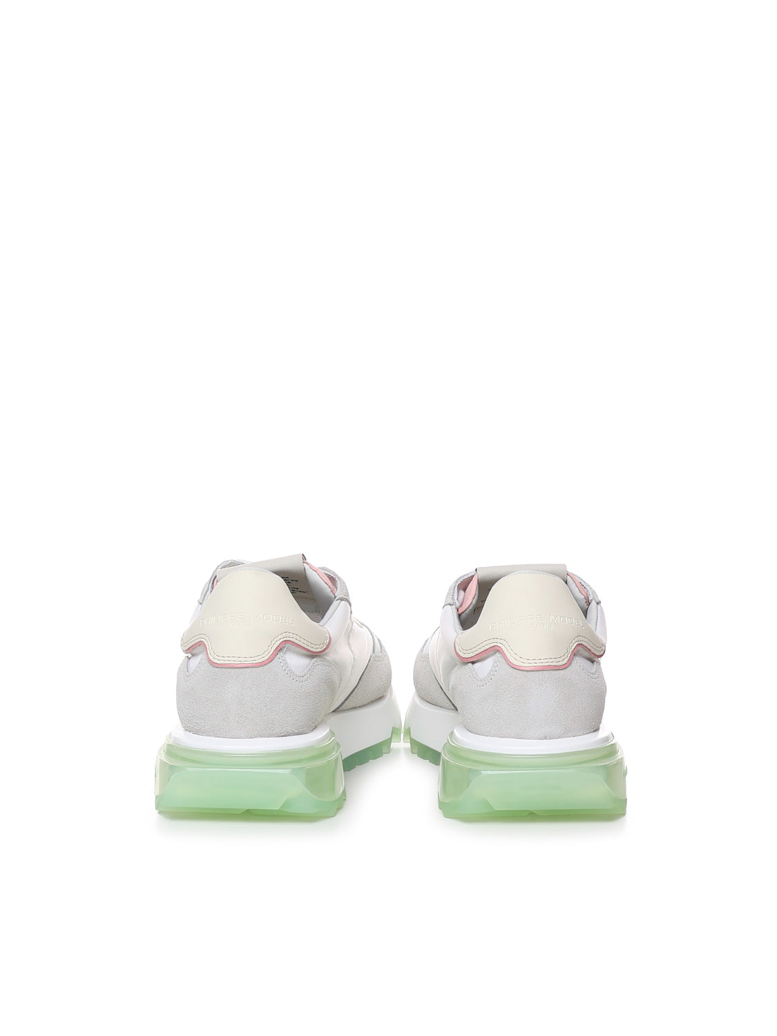 Philippe Model Sneakers Mondial Pop_blanc Rose Calfskin