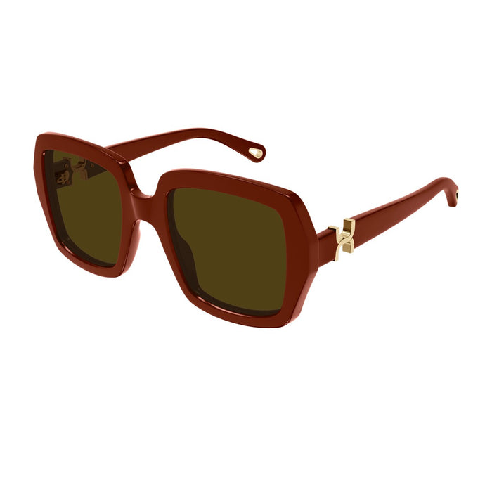 Chloé Ch0301s Marcie-Linea Burgundy Acetato Riciclato Sunglasses