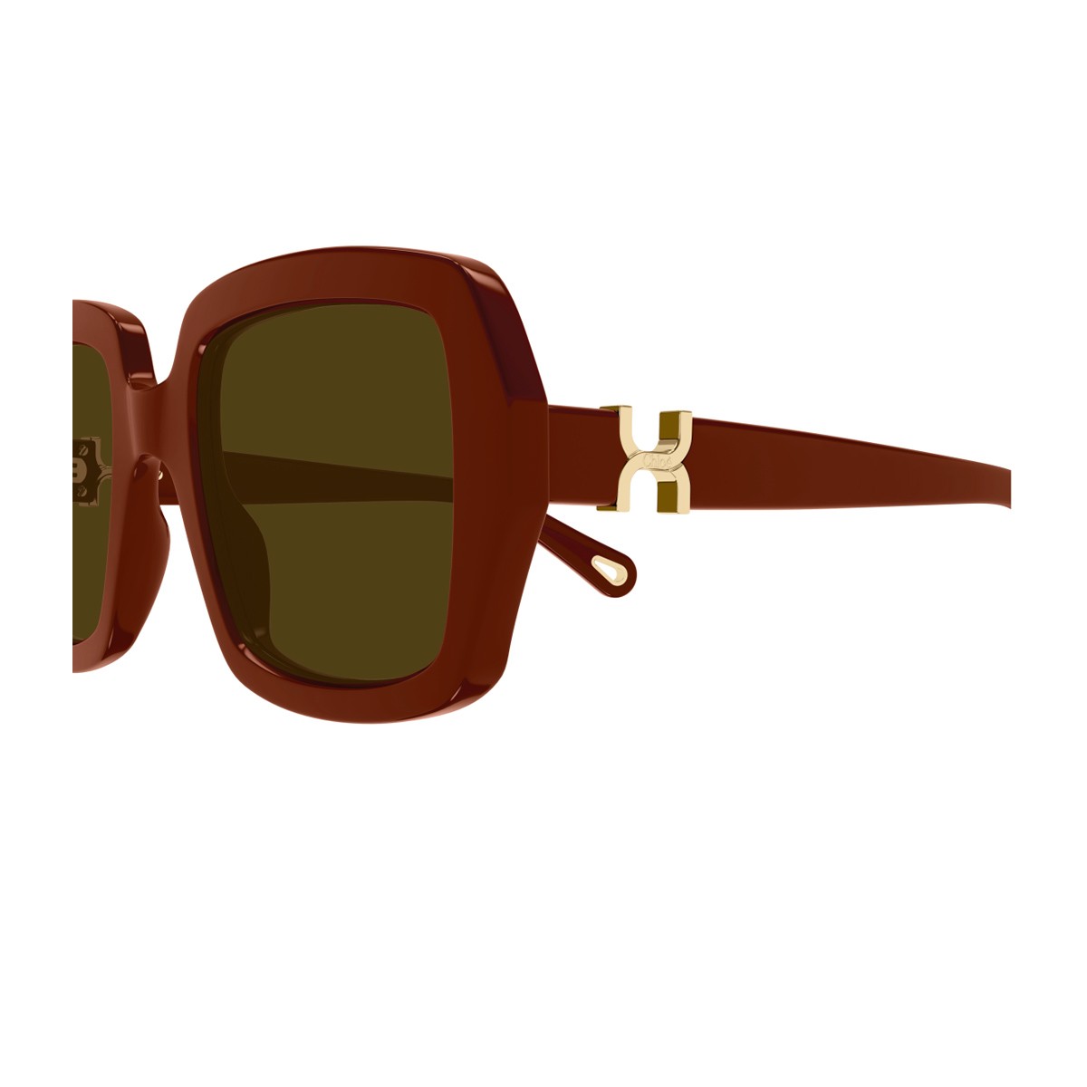 Chloé Ch0301s Marcie-Linea Burgundy Acetato Riciclato Sunglasses
