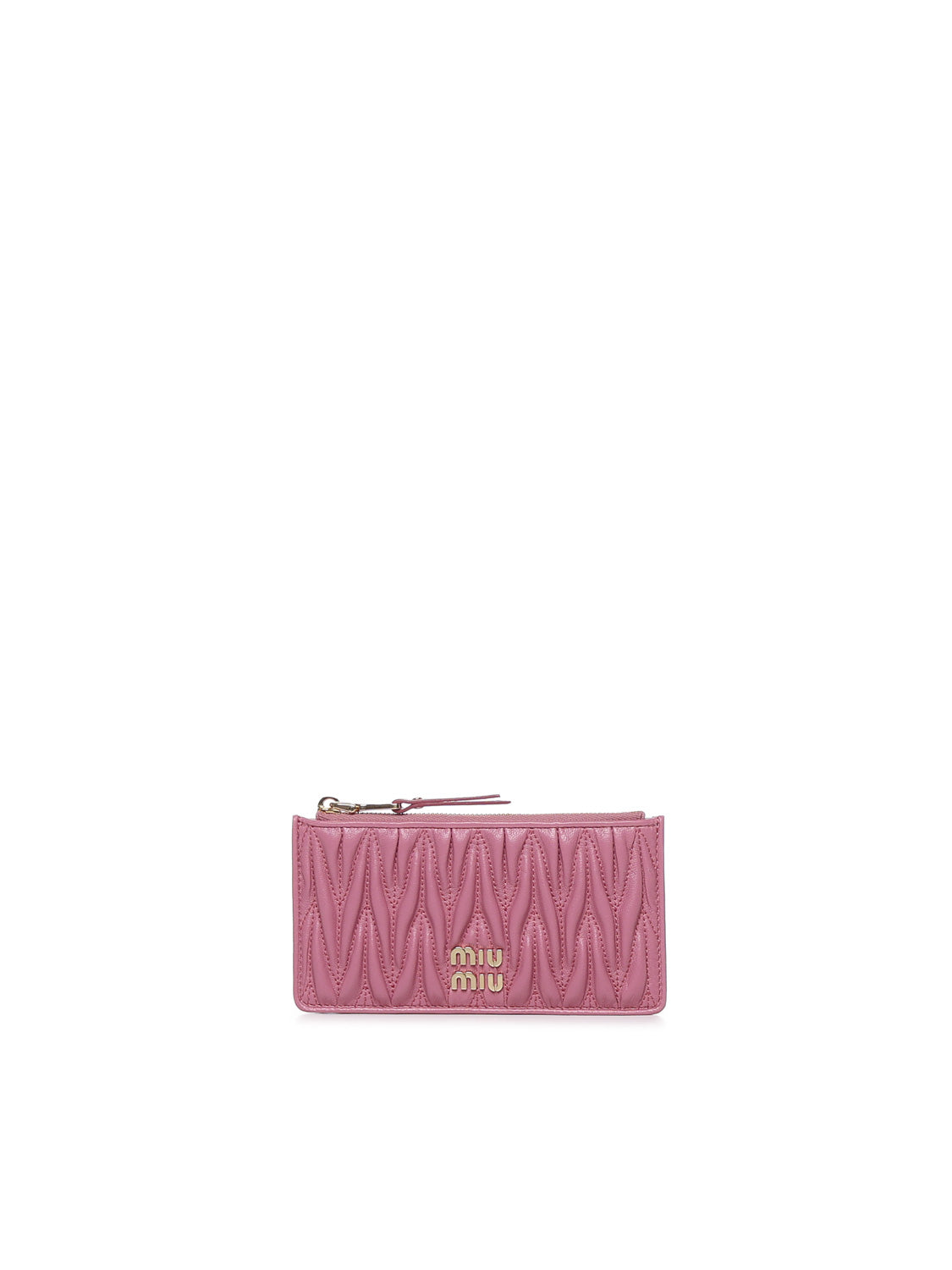 Miu Wallets Pink Lambskin