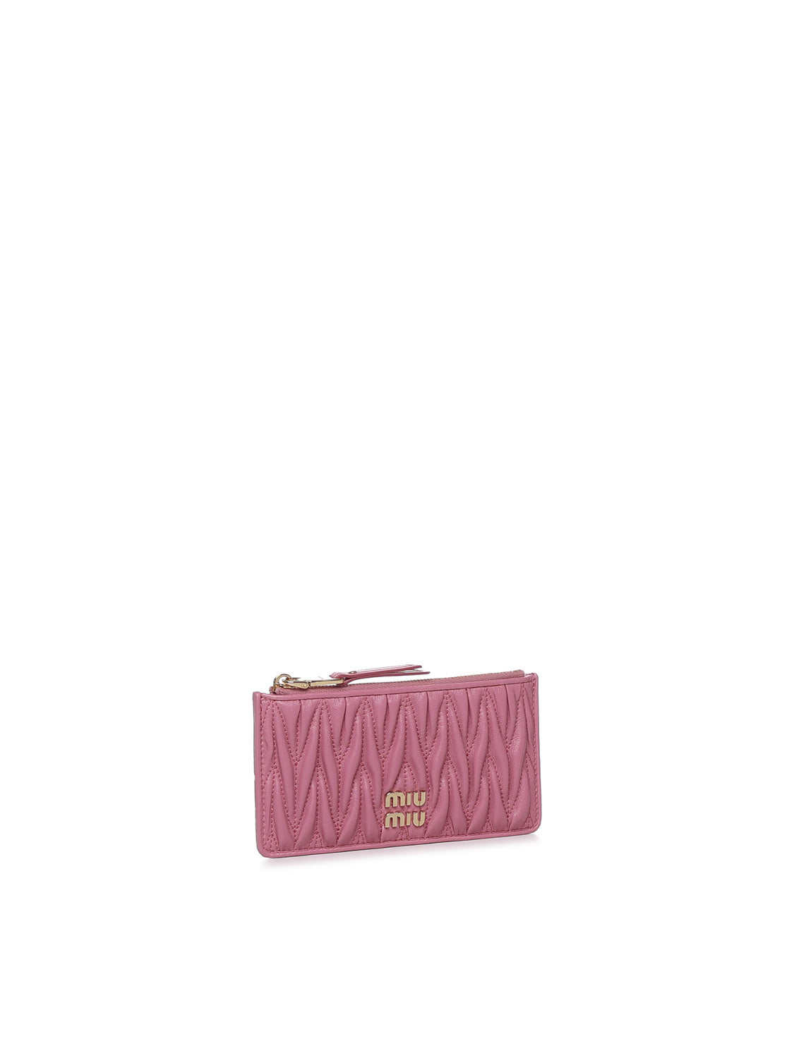 Miu Wallets Pink Lambskin