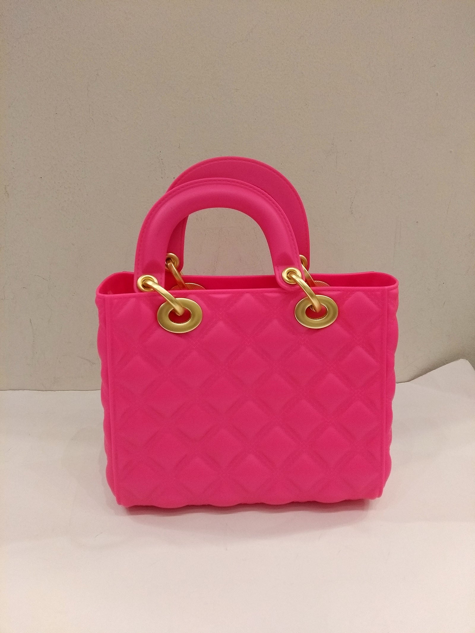 Missy Pink & Purple Rubber Bag