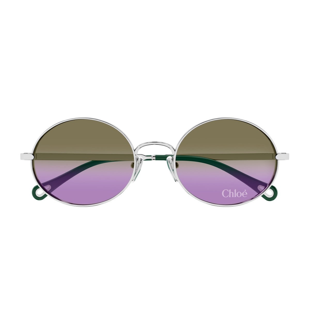 Chloé Ch0326s Aly – Linea Silver / Green Metallo Sunglasses