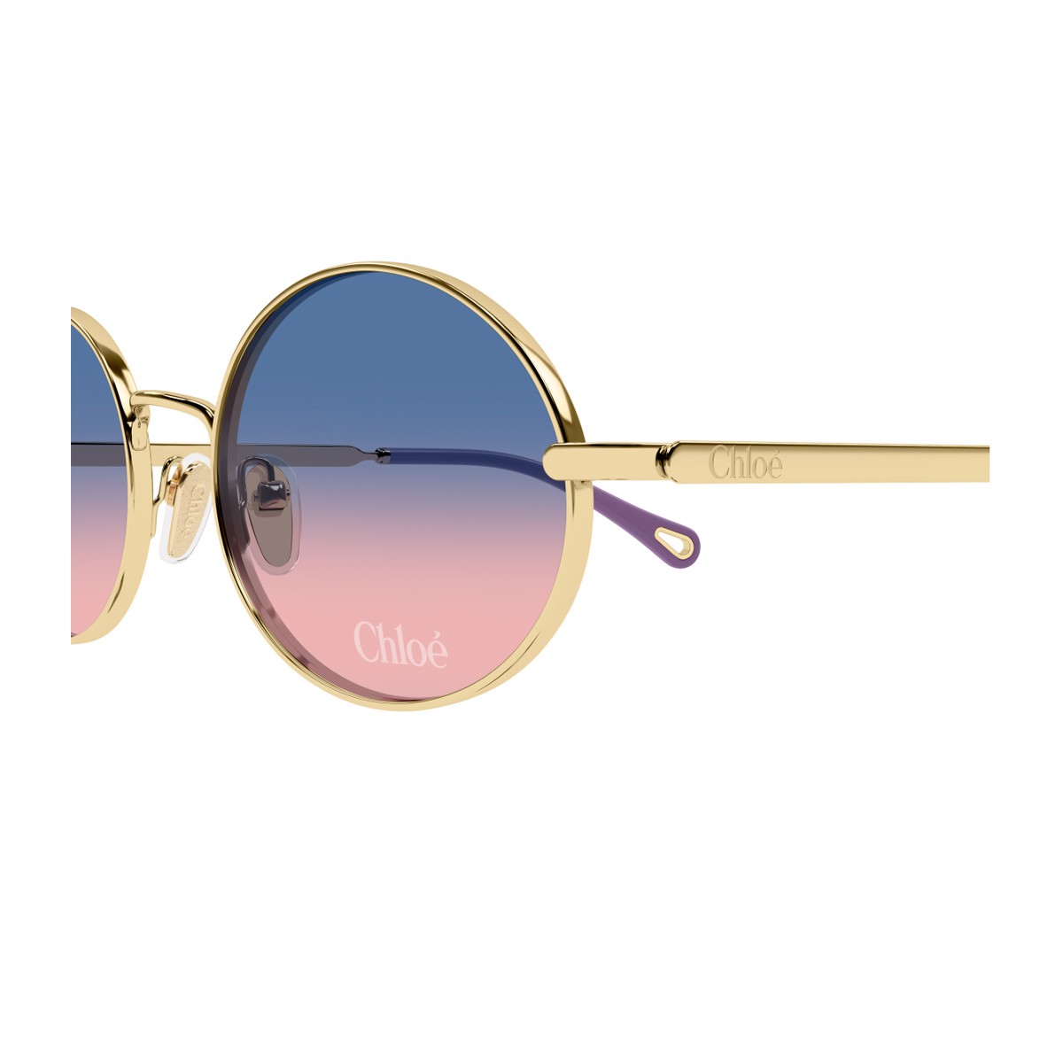 Chloé Ch0326s Aly – Linea Gold Metallo Sunglasses
