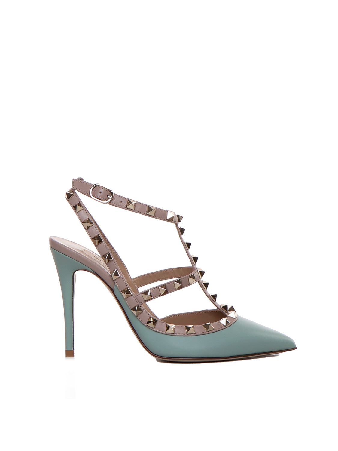 Valentino Garavani With Heel Blue Patent Leather