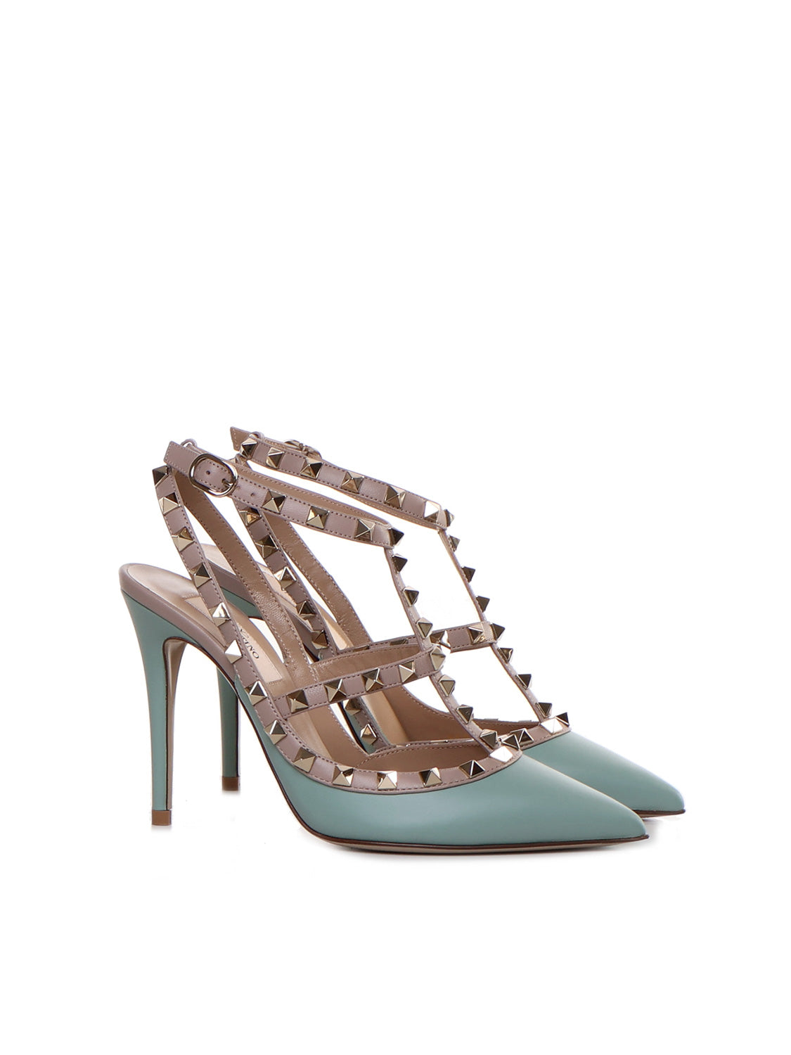 Valentino Garavani With Heel Blue Patent Leather