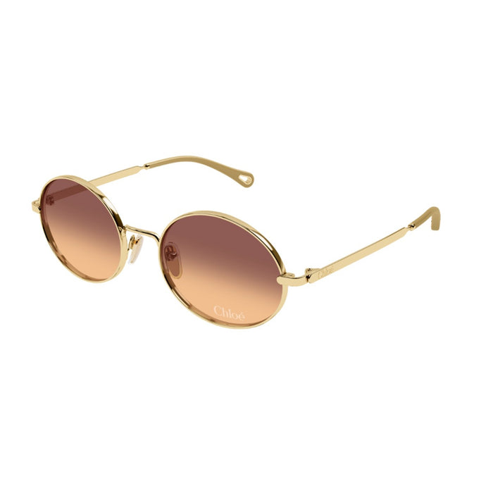 Chloé Ch0326s Aly – Linea Gold / Brown Metallo Sunglasses
