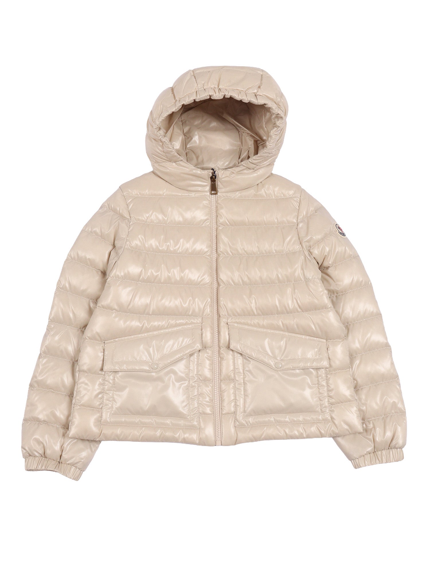 ELA JACKET Beige Short Puffer