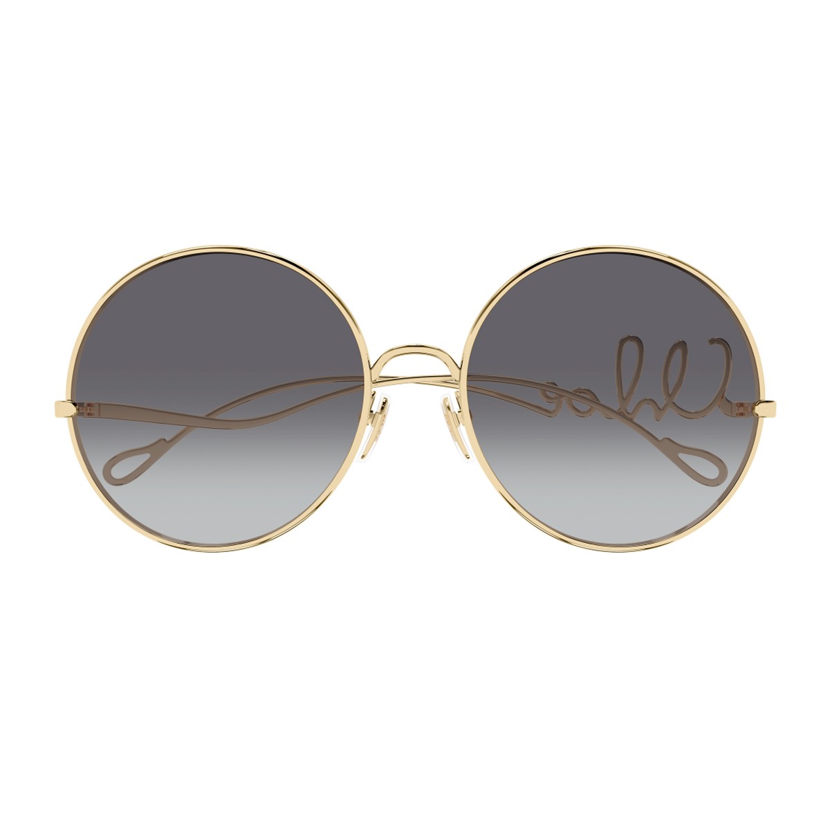 Chloé Ch0329s Iconic – Linea Gold / Grey Metallo Sunglasses