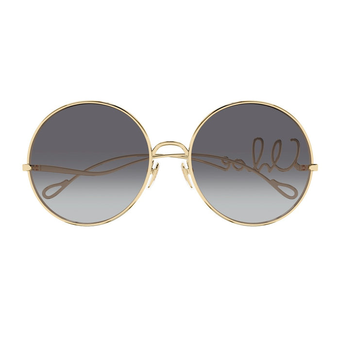 Chloé Ch0329s Iconic – Linea Gold / Grey Metallo Sunglasses