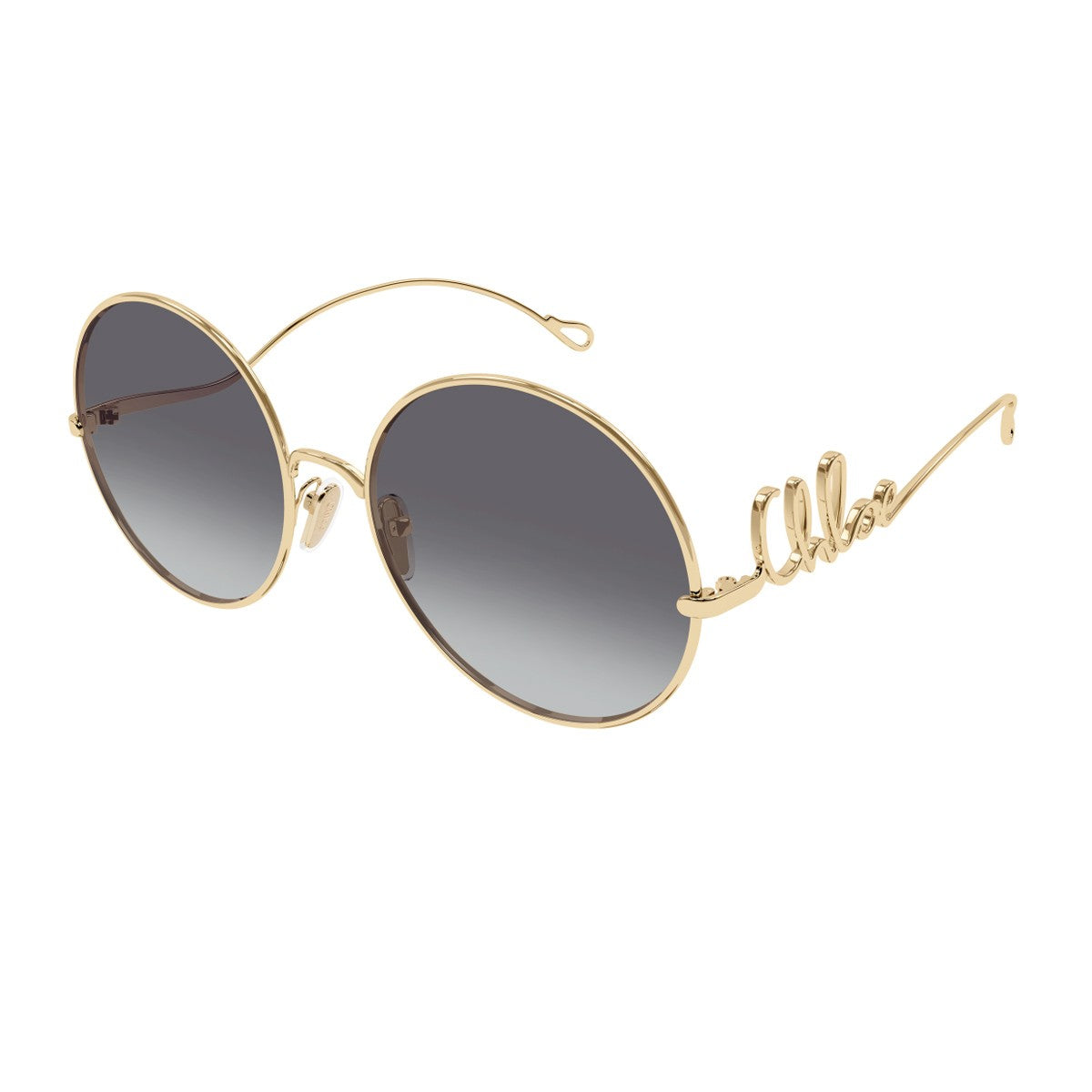 Chloé Ch0329s Iconic – Linea Gold / Grey Metallo Sunglasses
