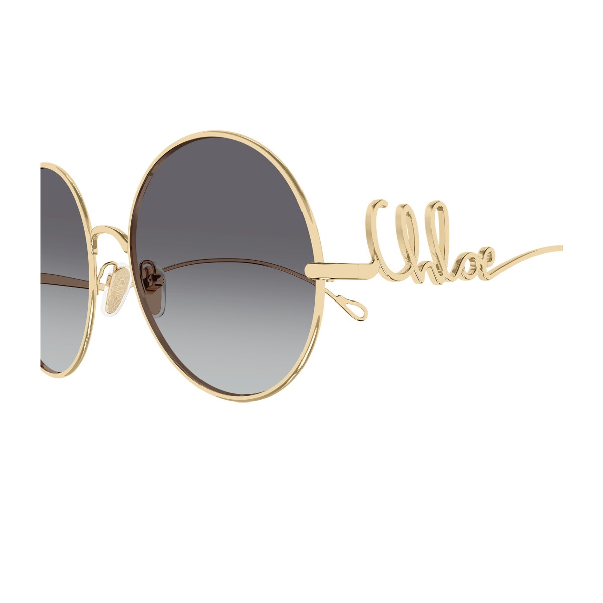 Chloé Ch0329s Iconic – Linea Gold / Grey Metallo Sunglasses
