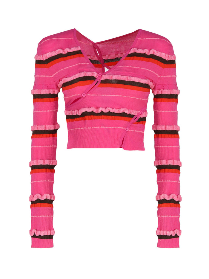 Jacquemus Sweaters Pink, Muticolor Polyamide