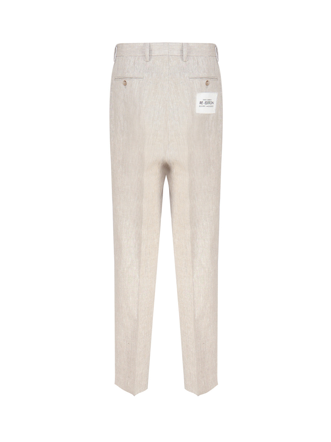 Dolce & Gabbana Trousers Beige Linen