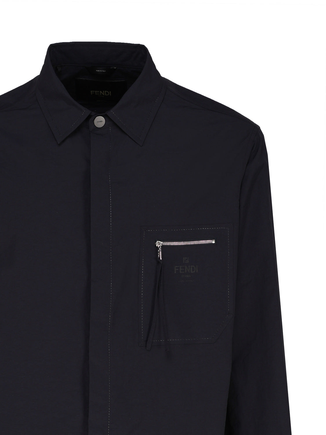 Fendi Jackets Blue Polyamide