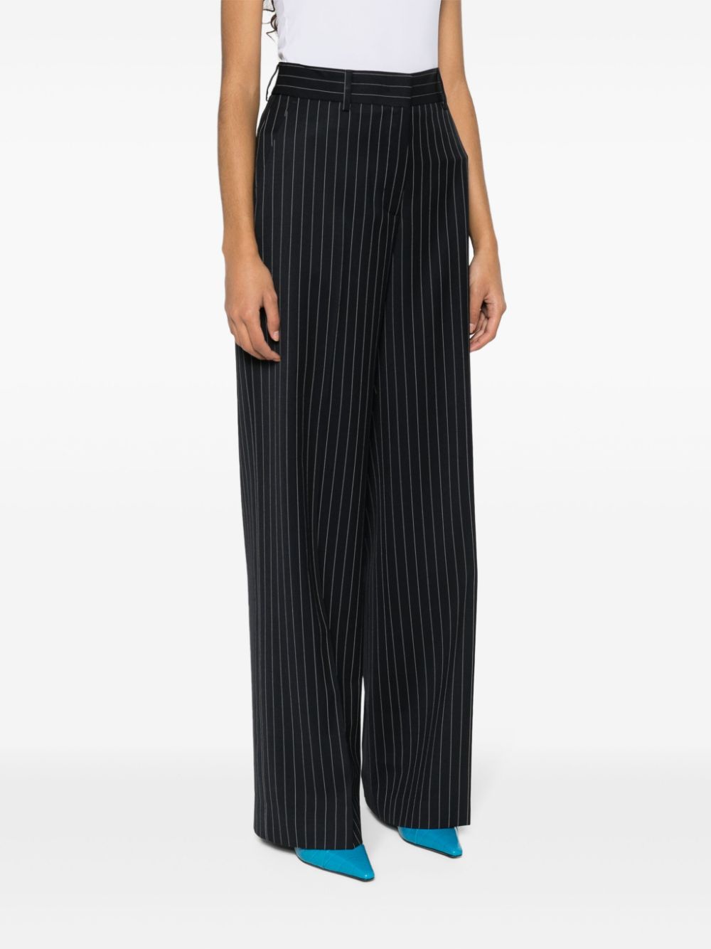Pantalone Blue Wool | Pantaloni