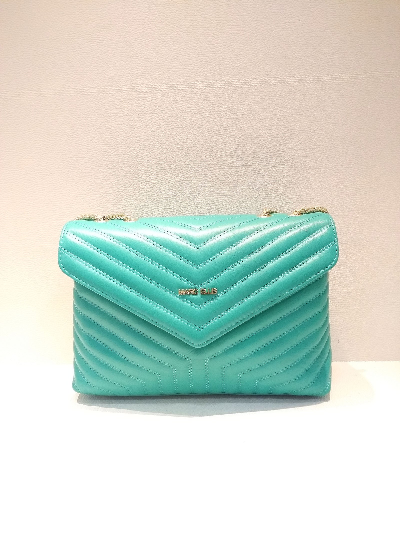 Ginny_____ Blue Calf Leather Bag