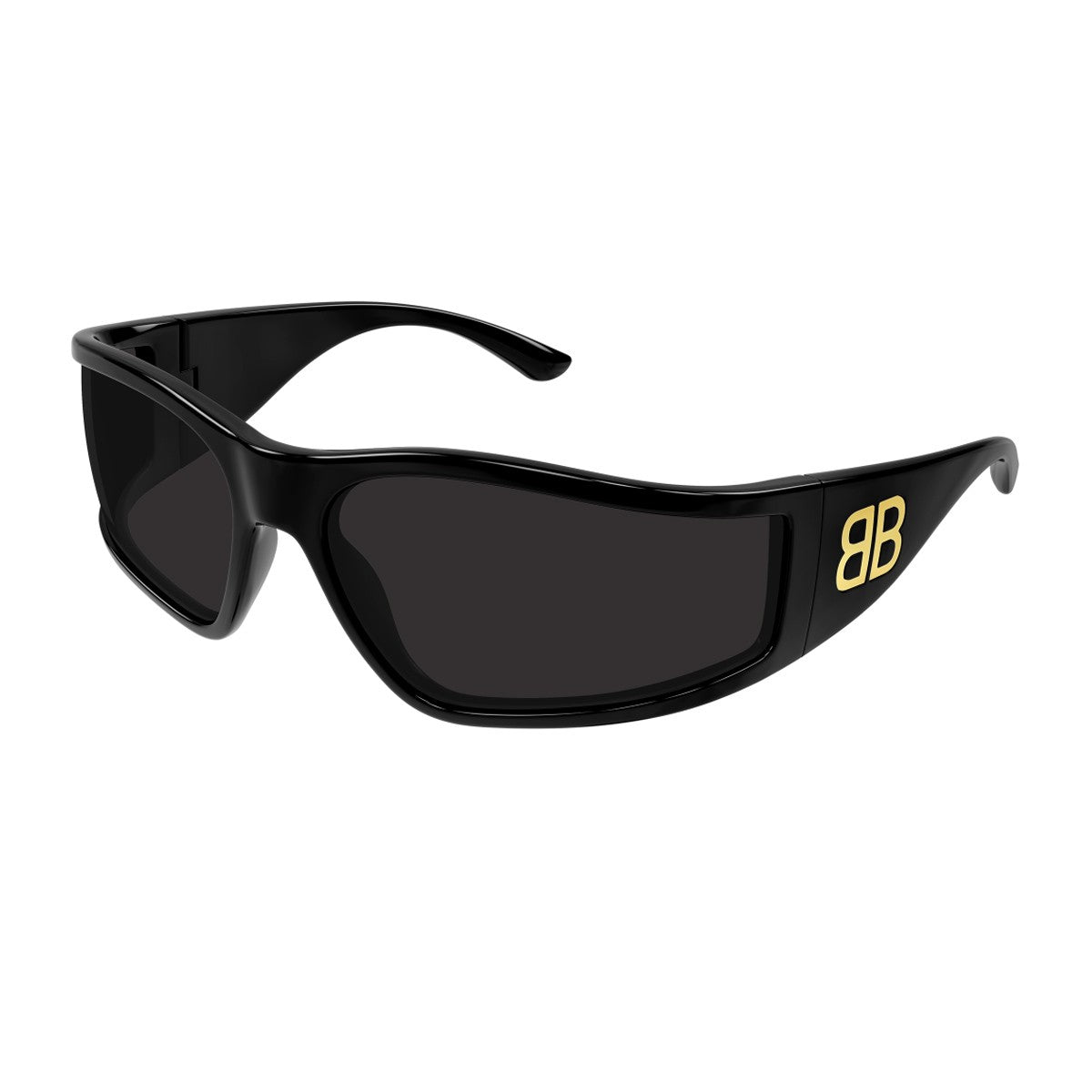 Balenciaga Bb0457s Linea Extreme Black Bio-iniettato Sunglasses