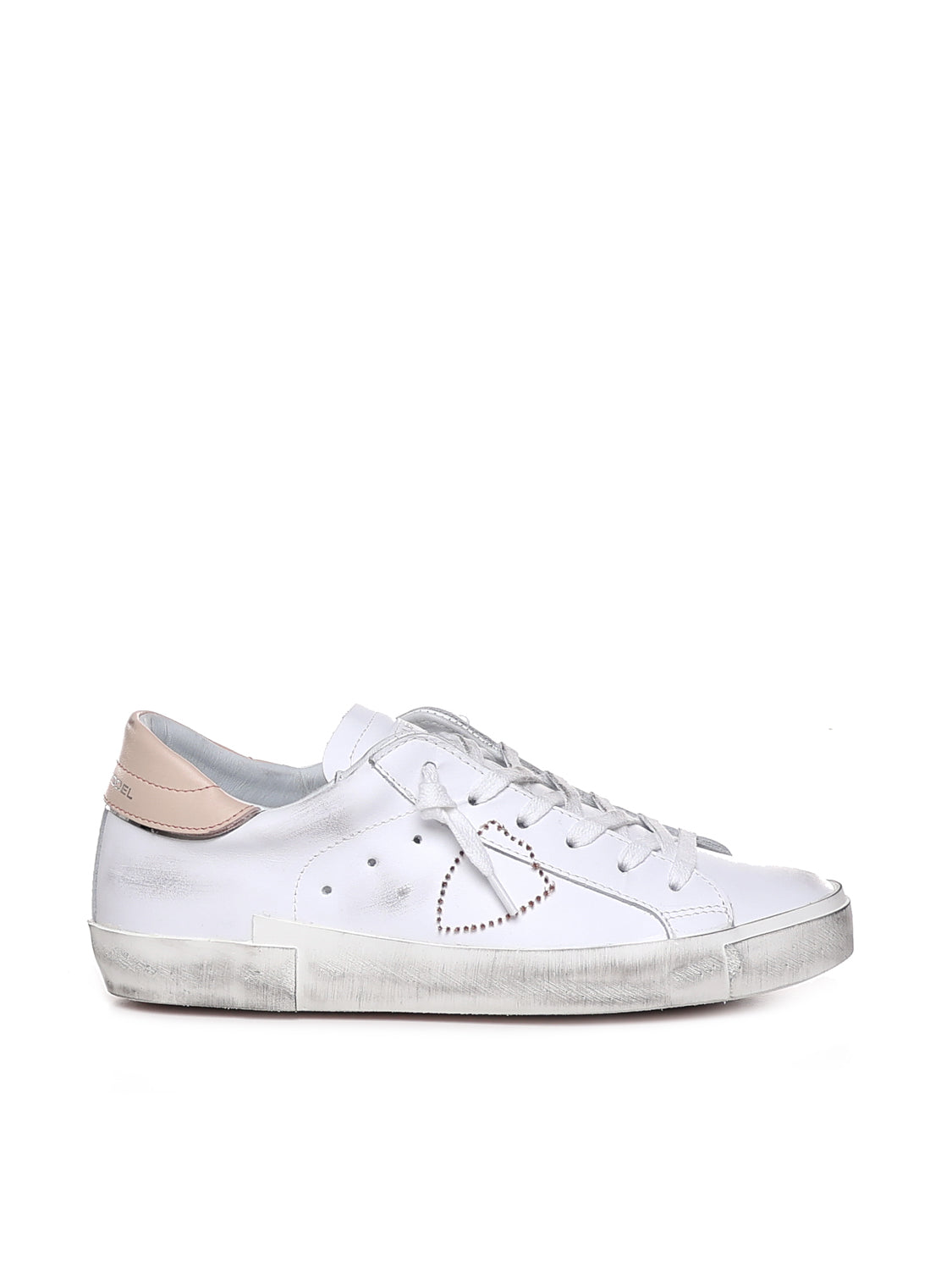 Philippe Model Sneakers Veau Broderie_blanc Nude Calfskin