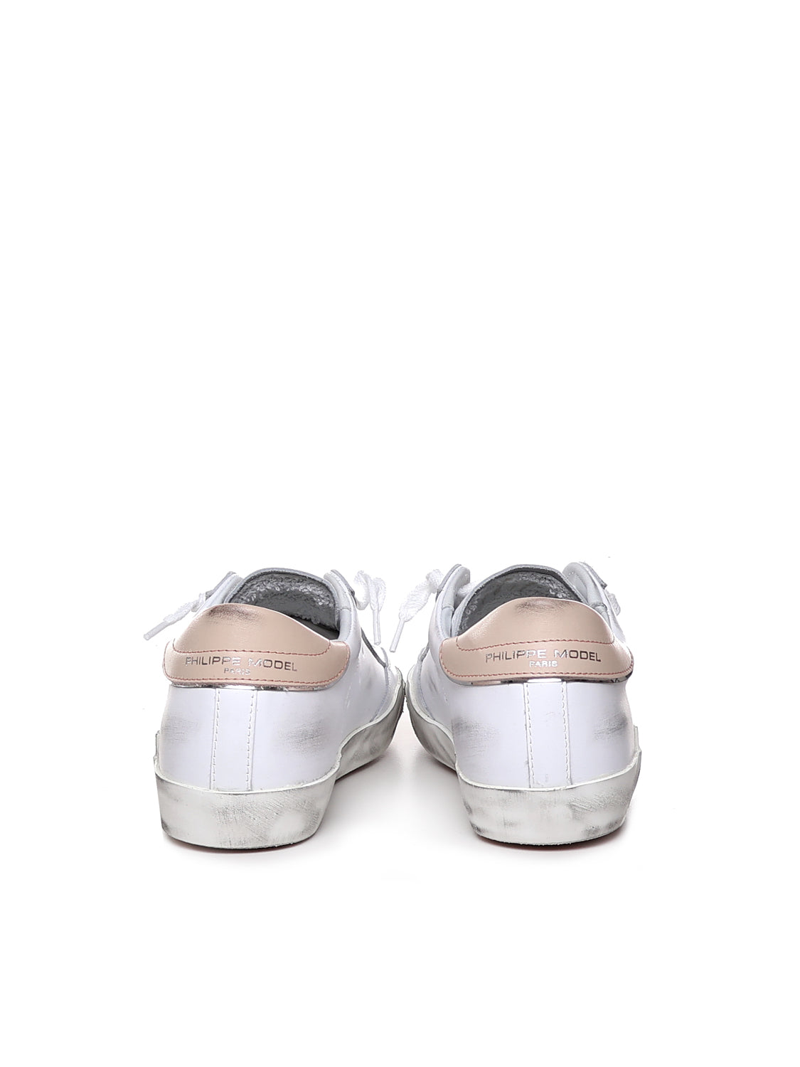 Philippe Model Sneakers Veau Broderie_blanc Nude Calfskin