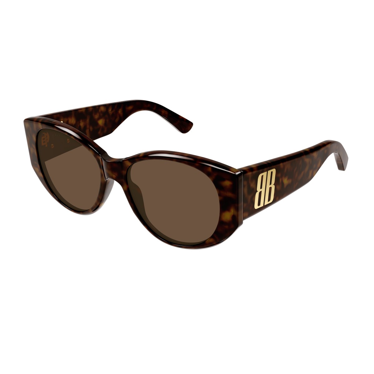 Balenciaga Bb0455s Linea Extreme Havana Acetato Riciclato Sunglasses