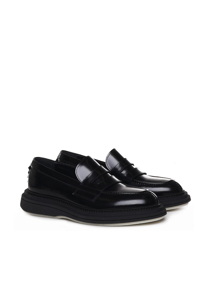 The-Antipode Flat Shoes Black Leather