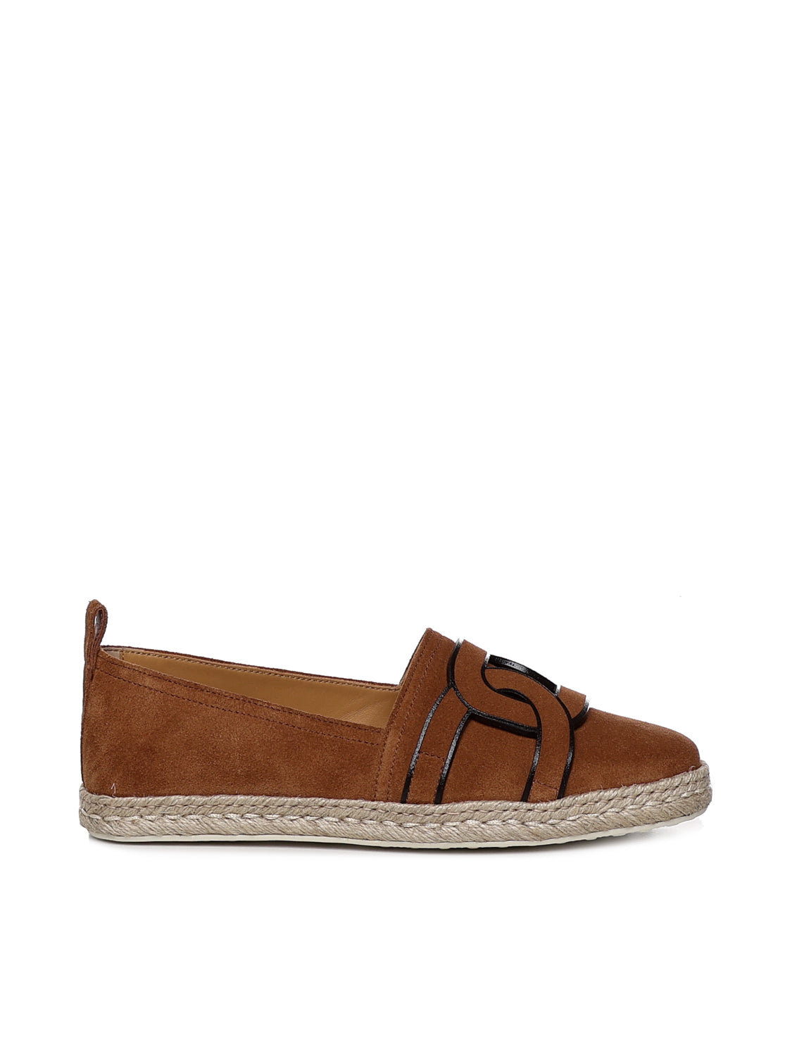 Tods Flat Shoes Brown Calfskin Suede