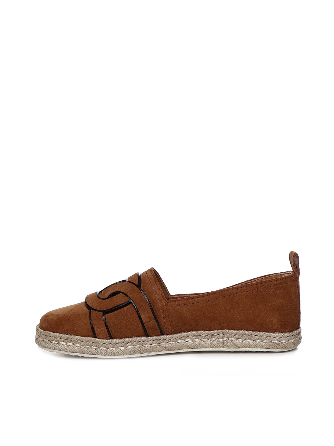Tods Flat Shoes Brown Calfskin Suede