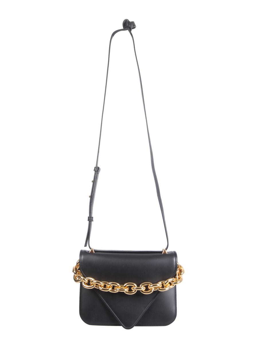 Envelope Bag Suede Black Leather Shoulder
