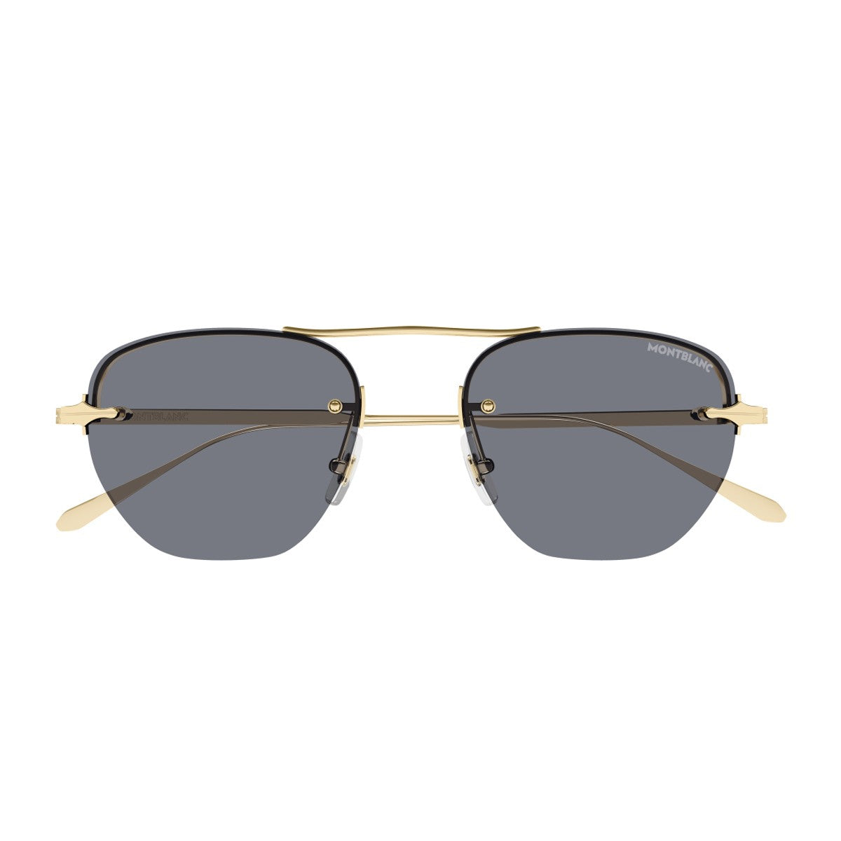 Montblanc Mb0404s Linea Nib Gold Metallo Sunglasses