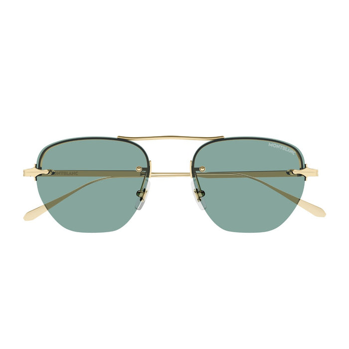 Montblanc Mb0404s Linea Nib Gold Metallo Sunglasses