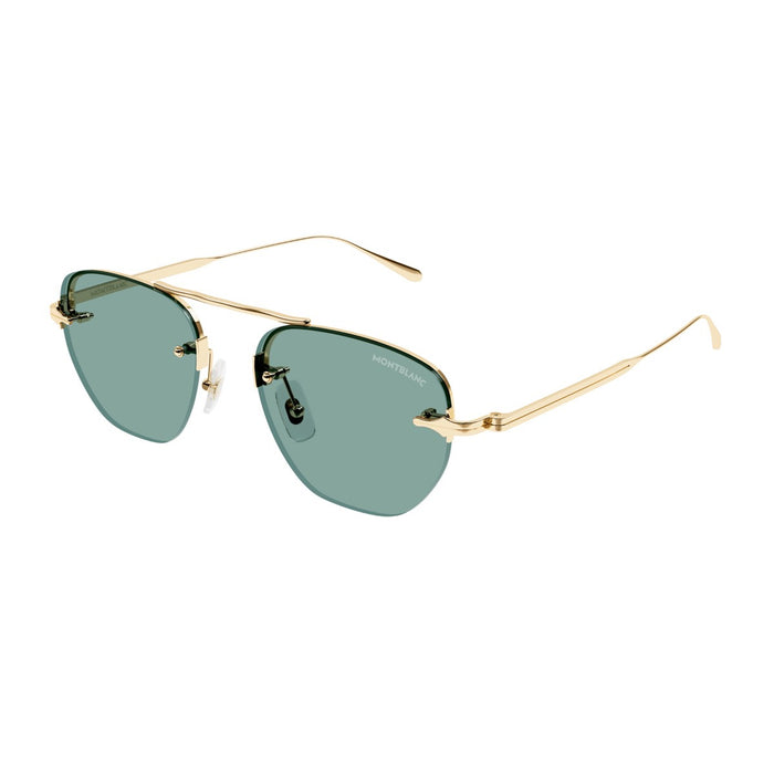 Montblanc Mb0404s Linea Nib Gold Metallo Sunglasses