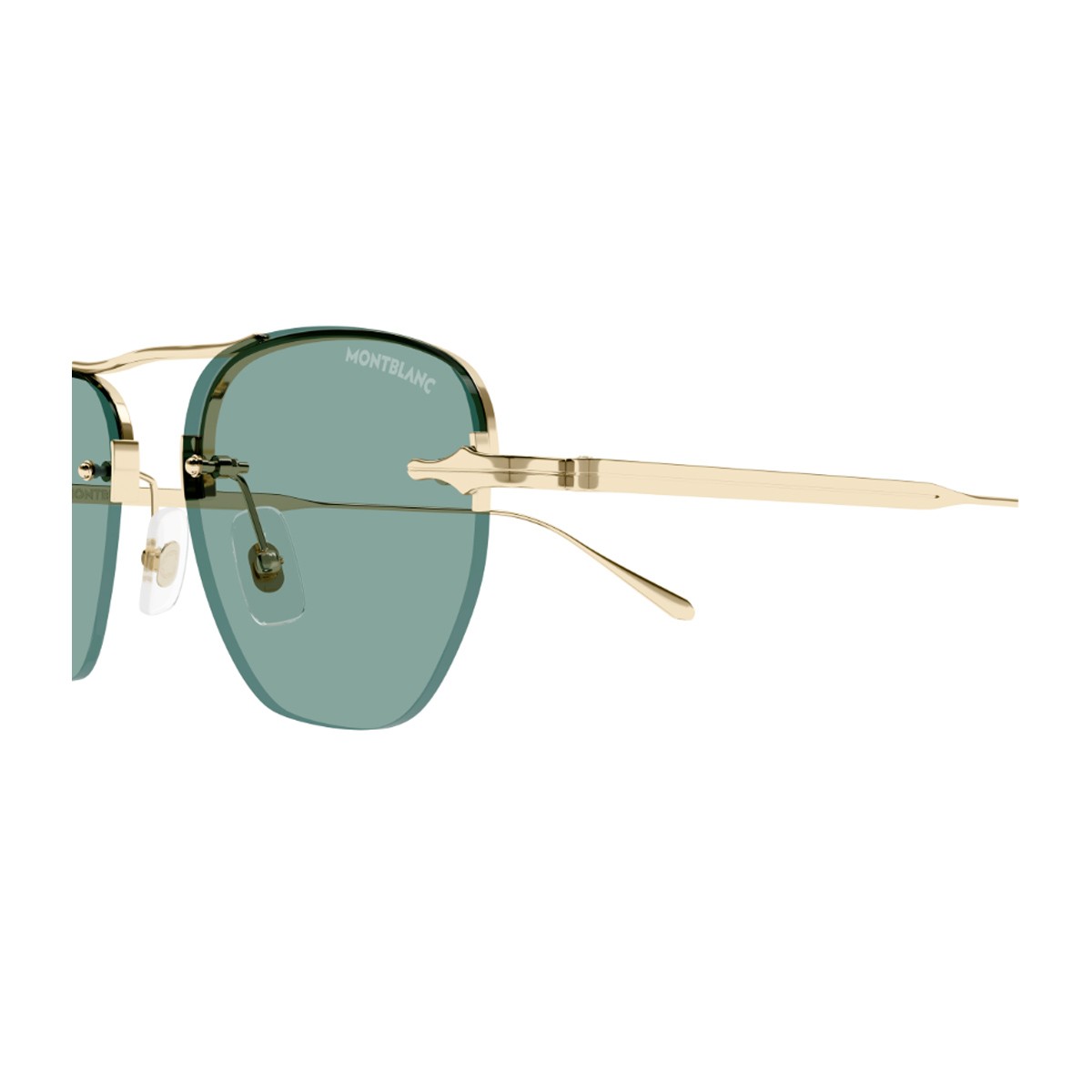 Montblanc Mb0404s Linea Nib Gold Metallo Sunglasses
