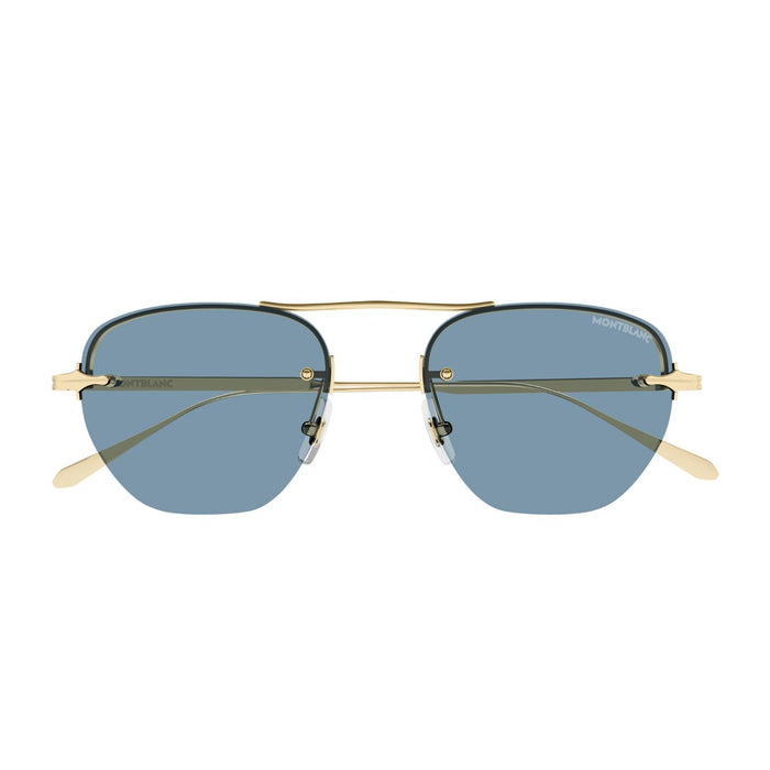 Montblanc Mb0404s Linea Nib Gold Metallo Sunglasses
