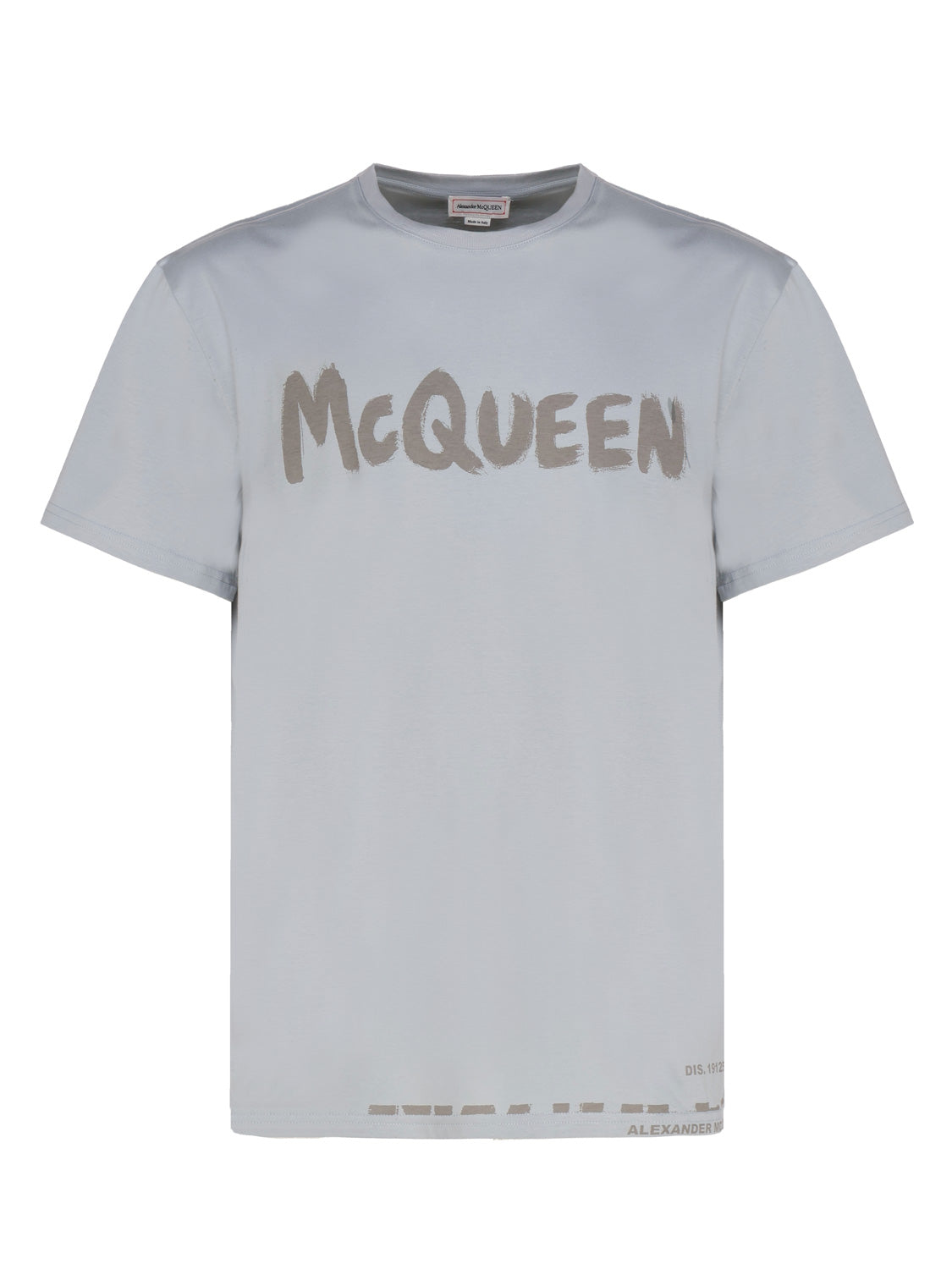Alexander Mcqueen T-Shirts And Polos Grey Cotton