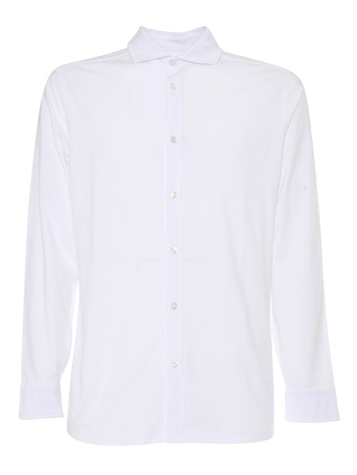 FAY JERSEY TINTO FROSTED SHIRT White Cotton