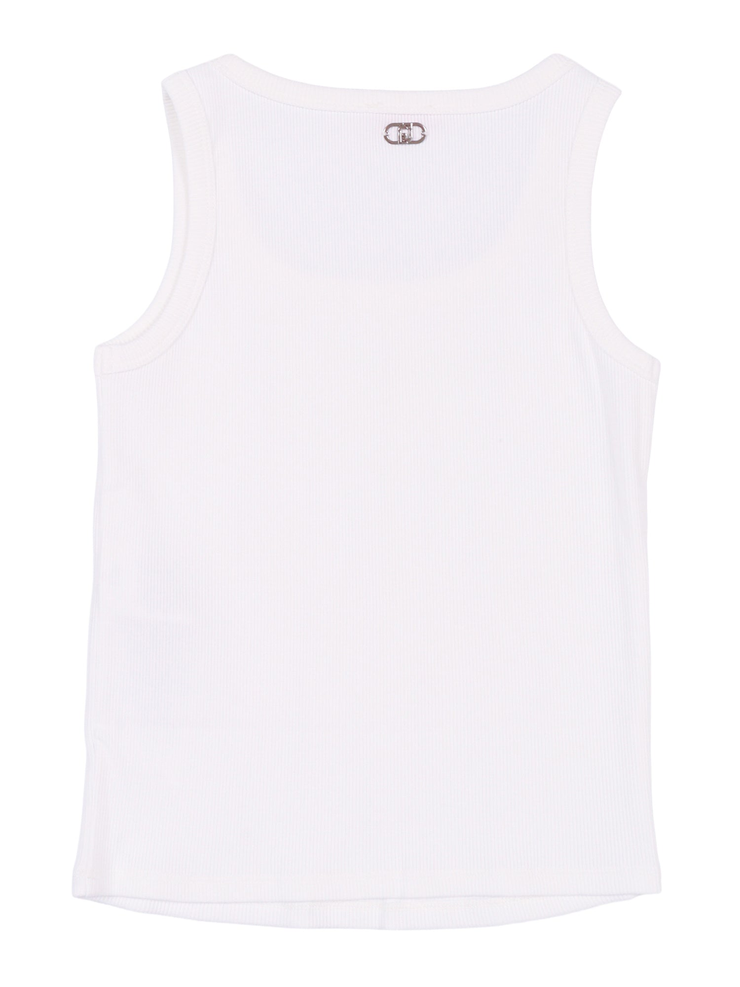 TOP-TANK TOP White Cotton Elastane