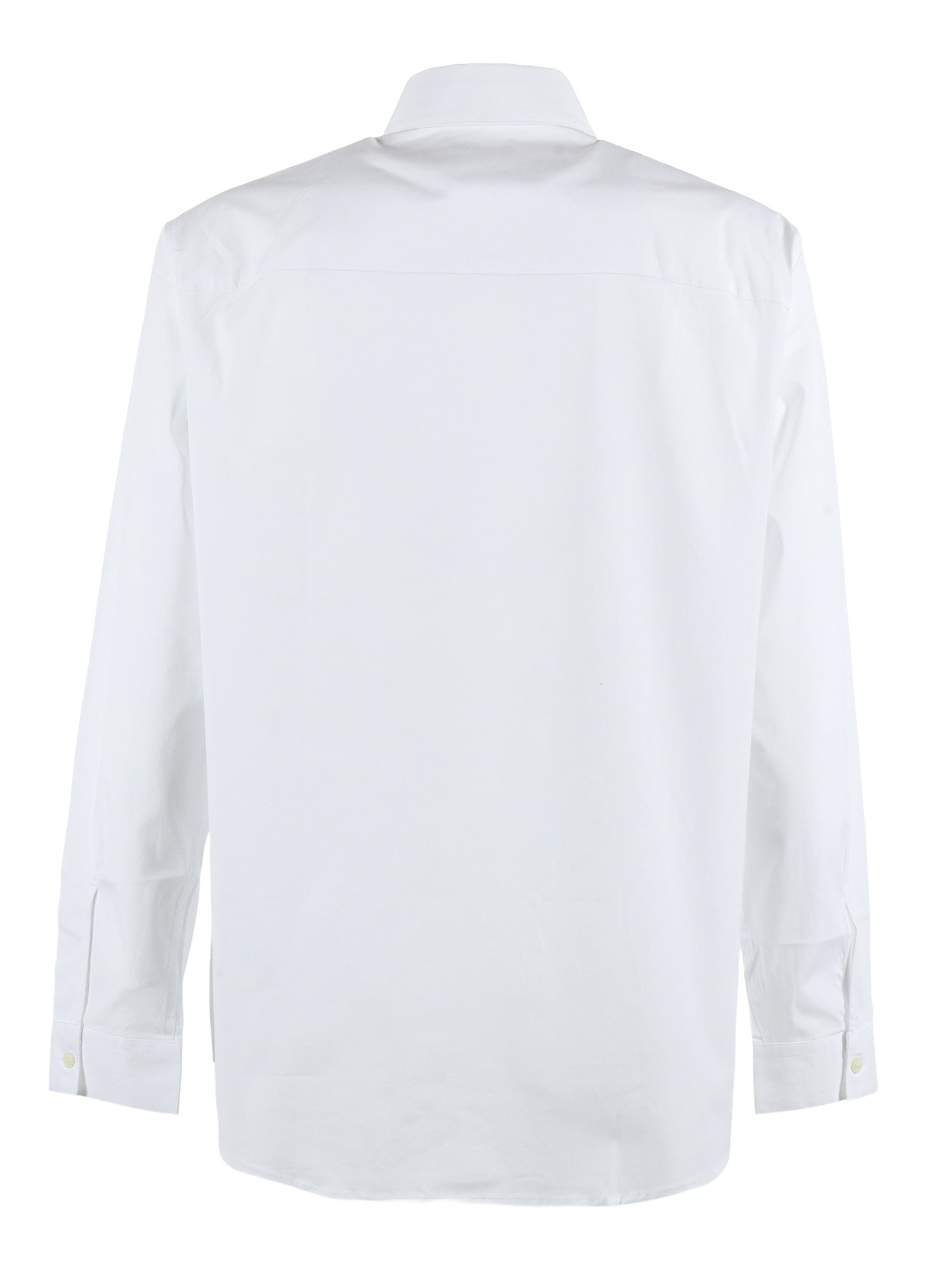 Shirts White Cotton Elastane