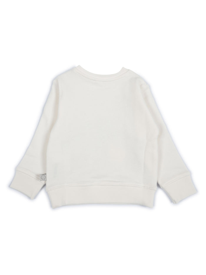 Sweatshirt White Cotton